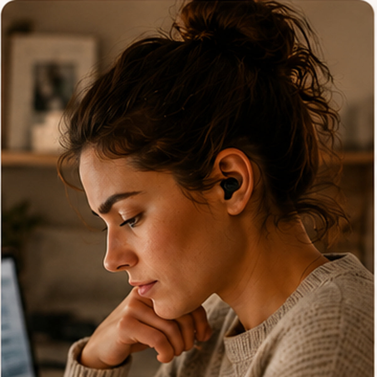 SOVA earplugs used while commuting